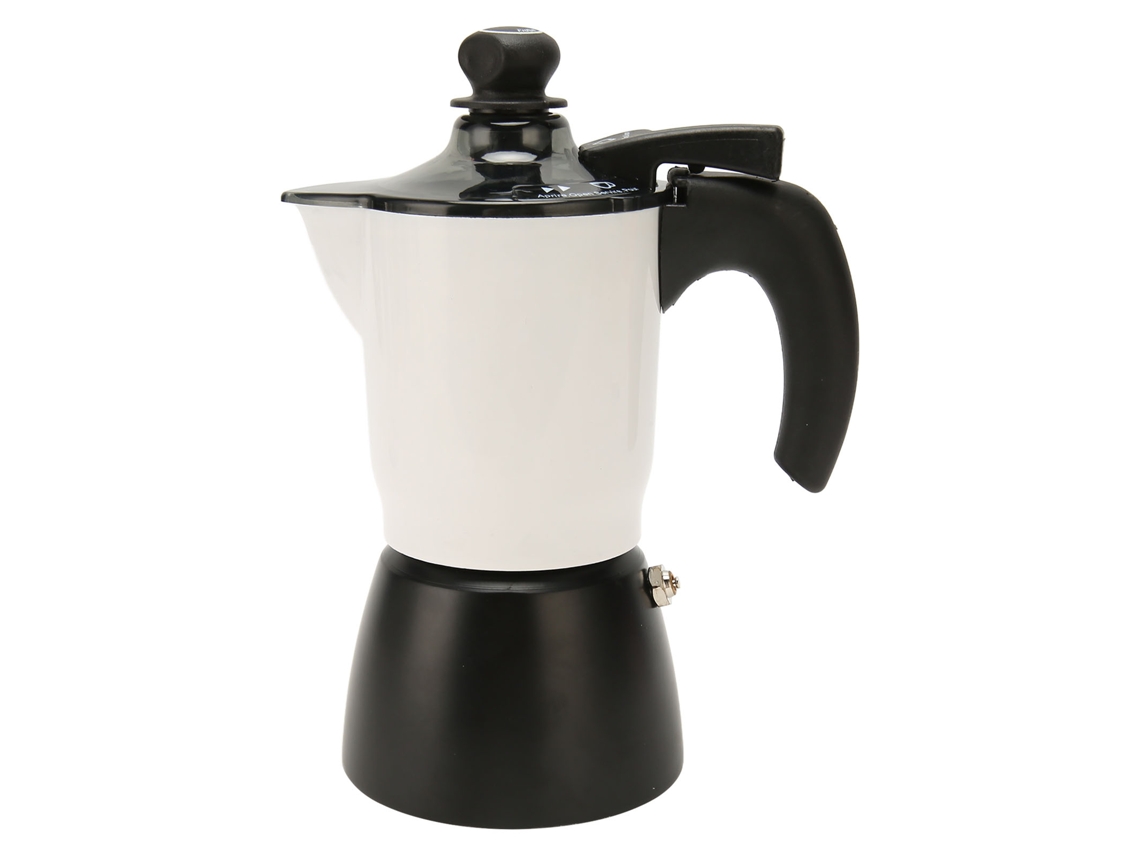 Cafetera Moka de Goma de 150 ml, Prepara Auténtico Café Italiano, 3 Tazas, Para el Hogar