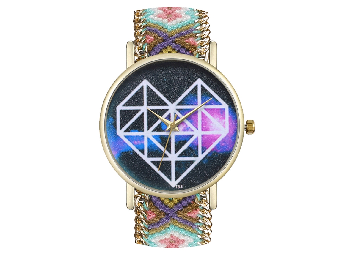 Reloj De Pulsera Unisex Con Correa De Alambre Tejido, Estilo Moderno, Movimiento De Cuarzo, Zhoulianfa