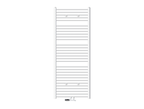 Radiador de baño conexión central 750 x 1800 mm Blanco curvado con termostato LUXEBATH