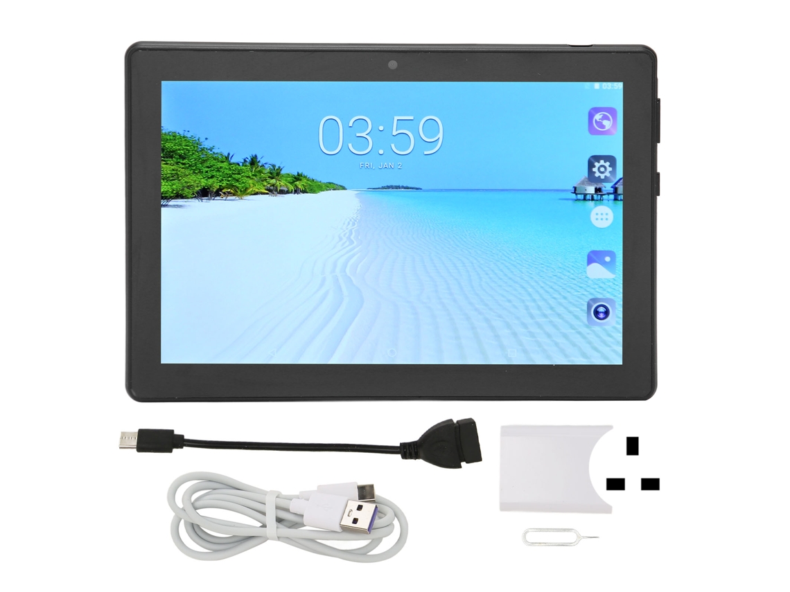 Tableta de 8 pulgadas con Android 10, 6 GB/128 GB, 5G, Wi-Fi, doble SIM, llamadas 4G, color dorado