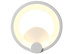 Lámpara de pared LED creativa Dormitorio Mesita de noche Acrílico Sala de estar Balcón Escalera Pasillo Pasillo Luz decorativa (blanco cálido)