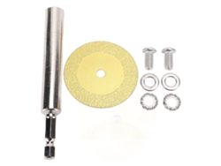 Disco De Corte De Diamante Con Portaherramientas Hexagonal De 1/4 De Pulgada Para Herramientas Rotativas, Acero Al Carbono.