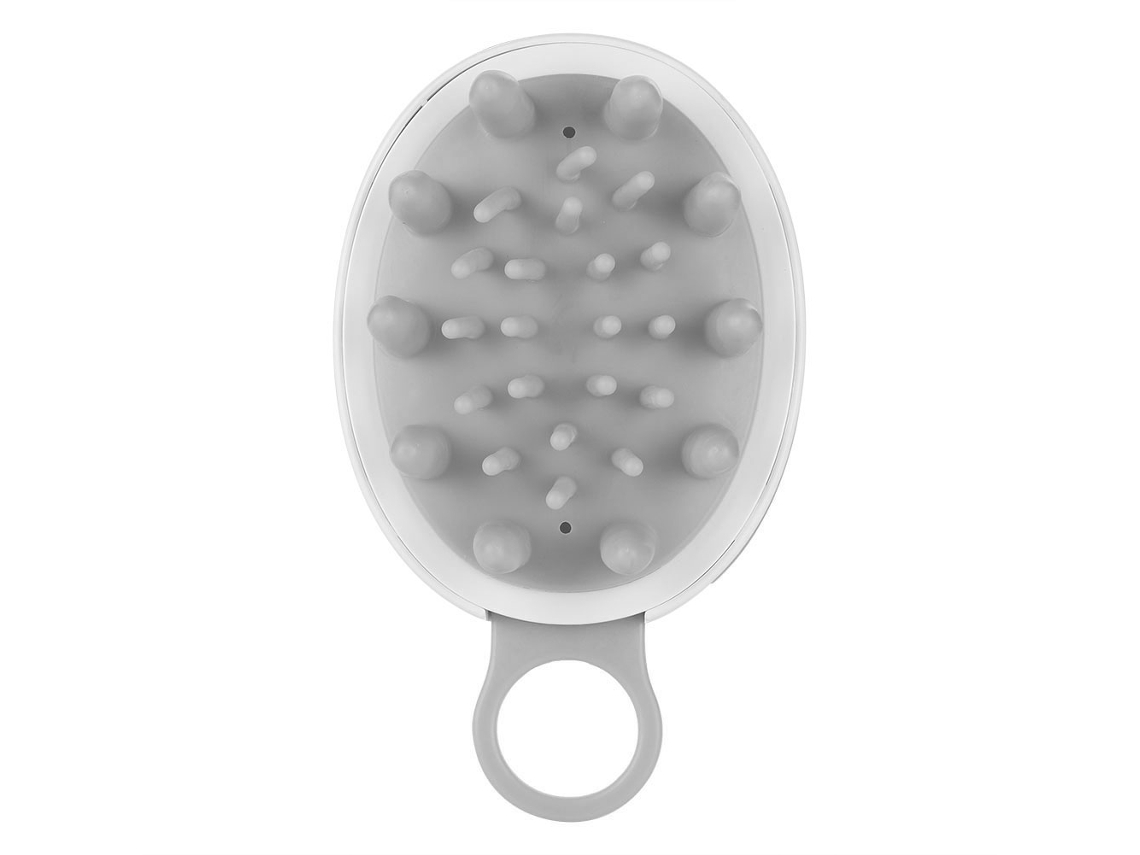 Cepillo De Masaje Para Champú De Silicona Limpiador De Cuero Cabelludo Peine Para Lavar El Cabello (negro)