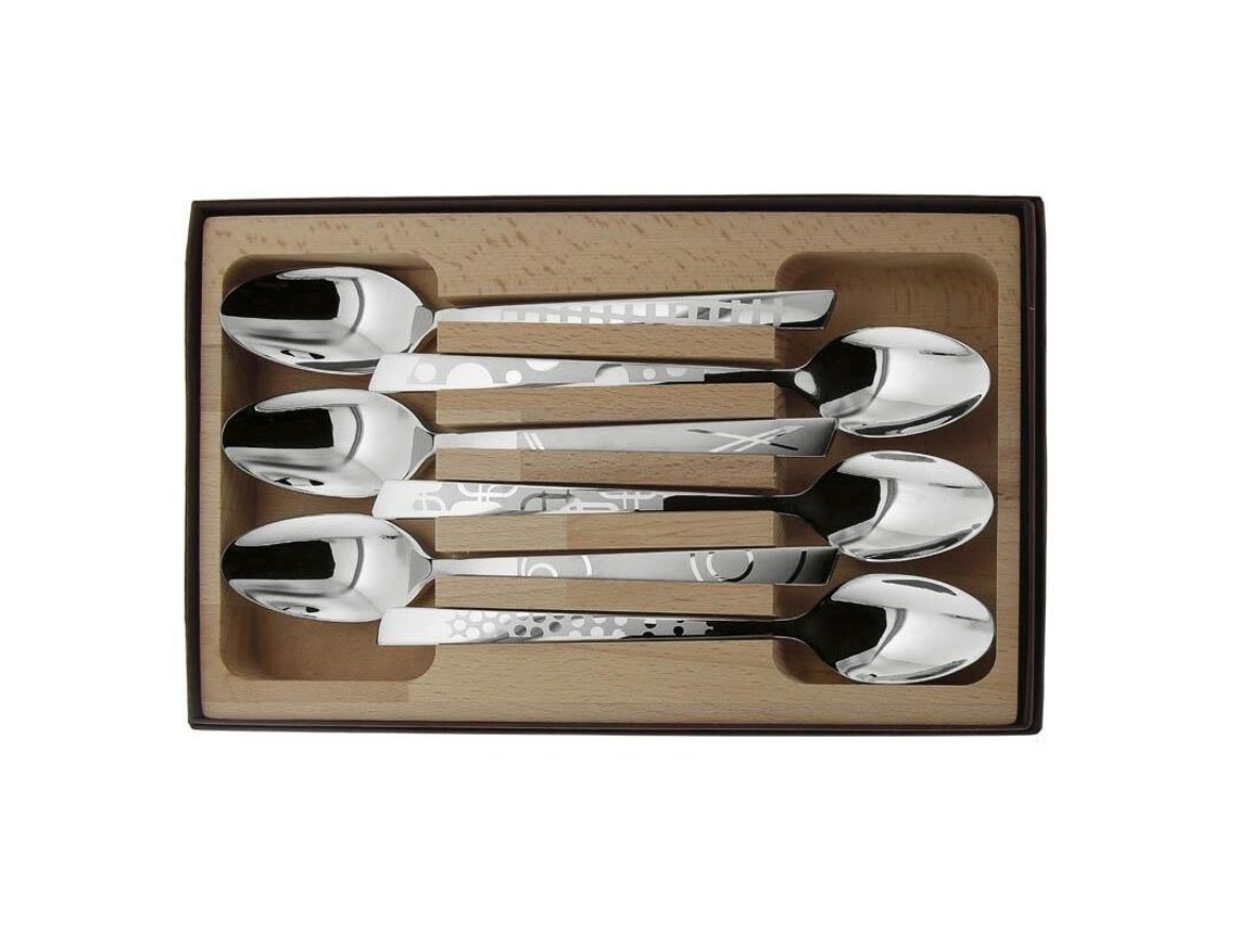 Juego de 6 cucharas de mesa de acero inoxidable para decoración del hogar ROGER ORFÈVRE
