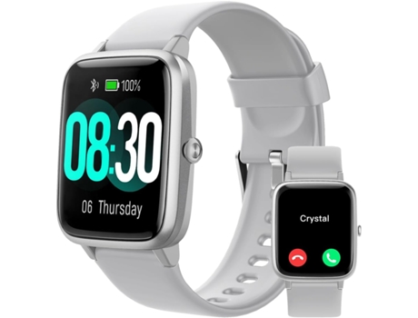 VEANXIN Reloj Inteligente Responder/Hacer Llamadas Relojes Impermeables IP68 - Gris