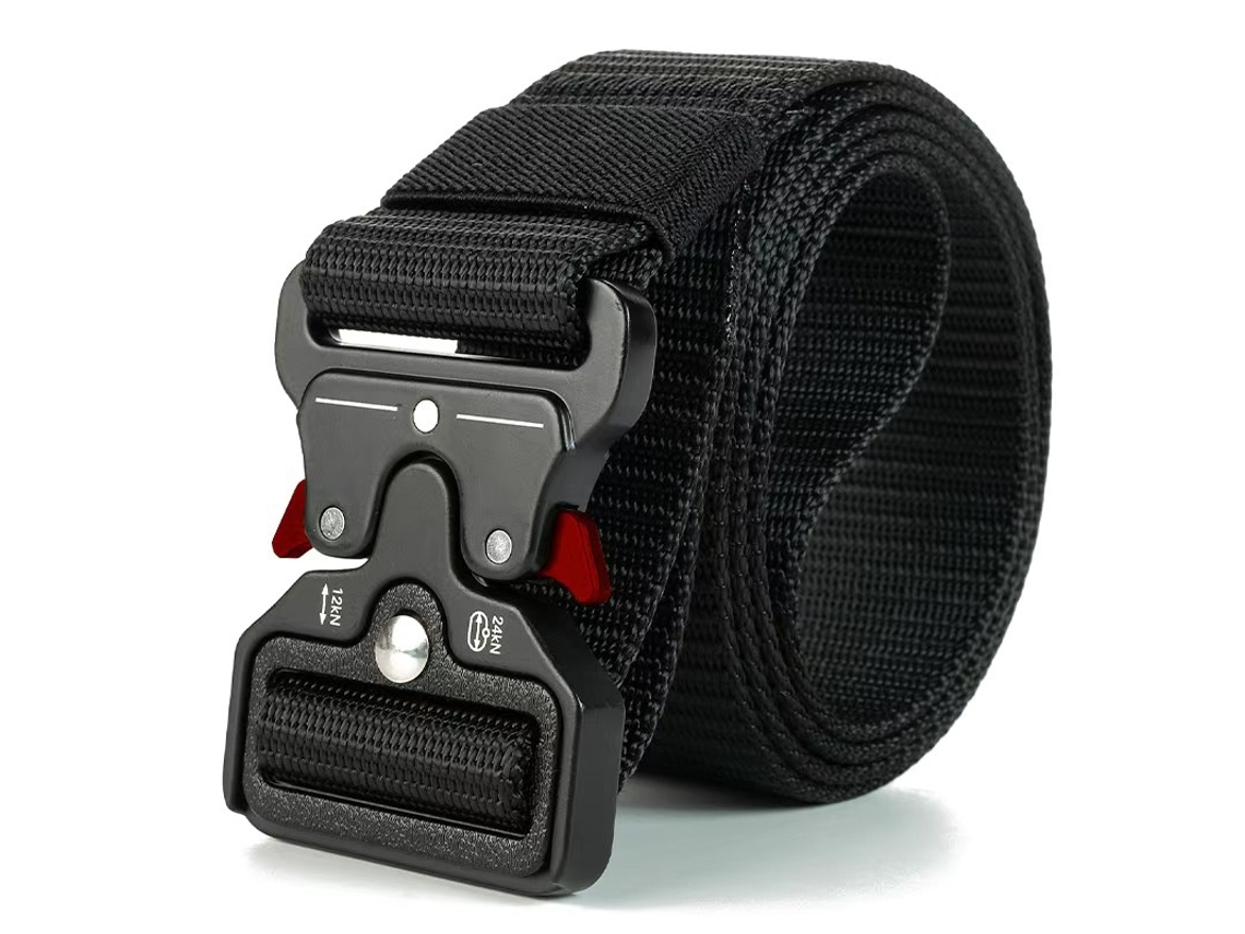 Cinturón Táctico Nailon Automático Sin Agujeros, 125cm, Ajustable 1 Unidad, Regalo Para Hombre, Para Exterior, Trabajo Y Entrenamiento