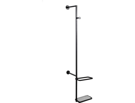 Perchero LOLAHOME Paraguas Industrial Negro De Metal (170x37x37 cm)