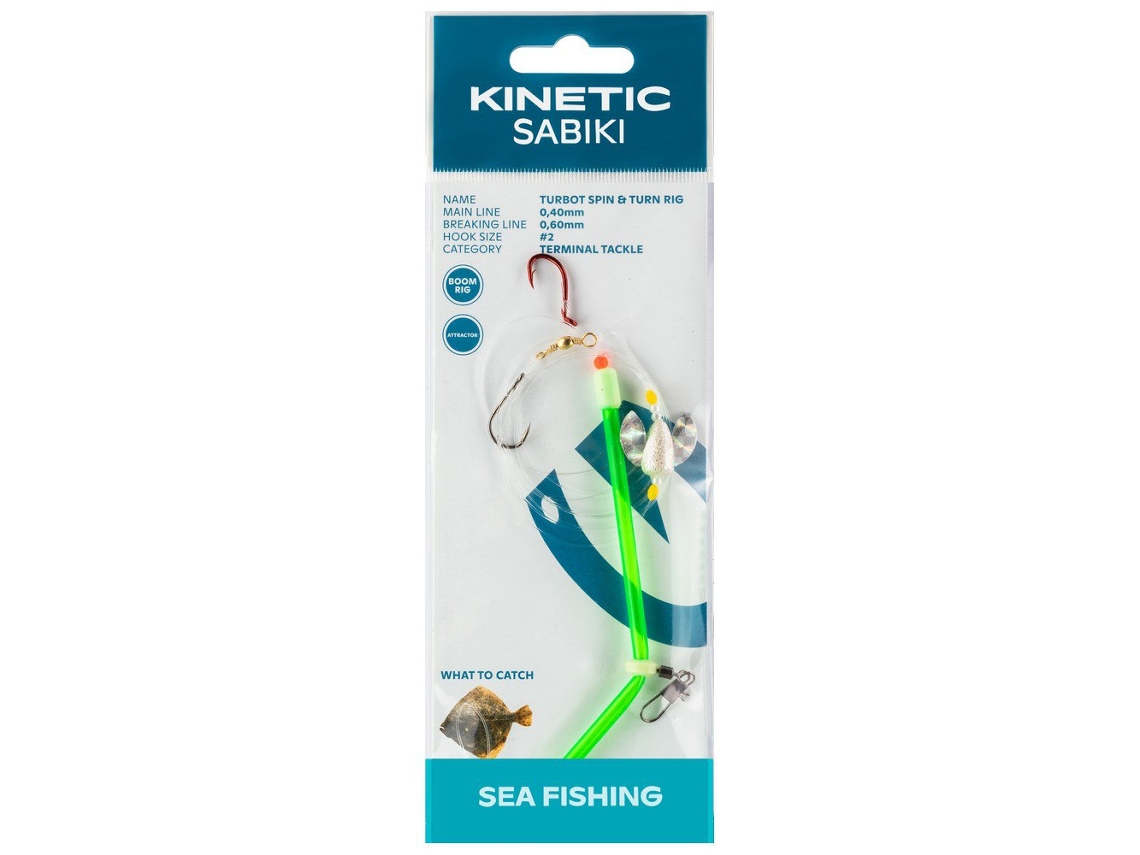 Anzol Montado Sabiki Turbot Spin&Turn Transparente 2Kinetic