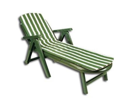 Playa finstock tumbona caiman 84x74x19 cm con cojin verde 42570