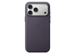 (apple 17 Pro Max Morado) Textura Tejida - Compatible Con Carga Magnética - Funda Blanda Con Protección De Bordes