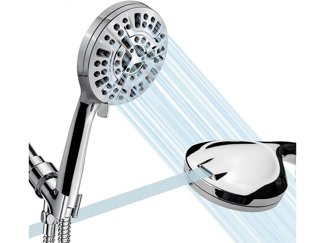 Ducha Mano Chrome Potente 8 Modos Ahorro Agua Universal Bajo Presión Para Adultos Niños Mascotas Hogar Gimnasio