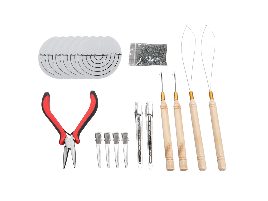 Kit De Herramientas Para Extensiones De Cabello Con Herramientas De Microanclaje