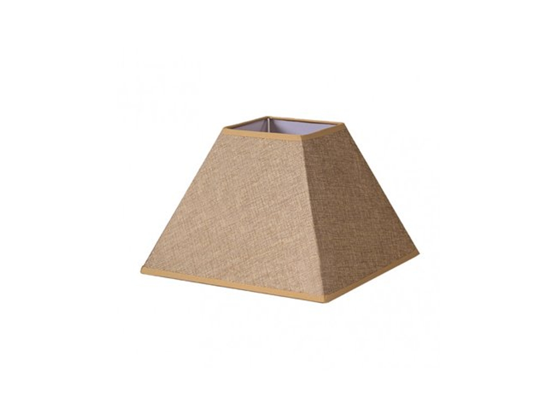 Pantalla Piramide Divos E27 Marron 45dx20dx32h Saco-yute