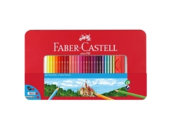 Faber Castell Lápiz Hexagonal Cx Metal 60 Colores + Accesorios