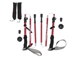 2 Bastones De Trekking De Aleación De Aluminio Superligeros Y Duraderos Para Senderismo Y Montañismo - Rojo
