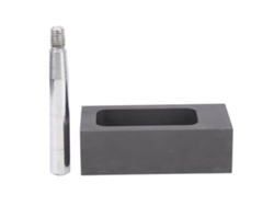 Molde De Grafito Con Asa Para Fundir Oro, Plata Y Lingotes De Metal, 95x45x30 Mm