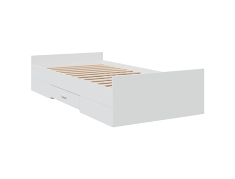 Cama con Cajones VIDAXL Madera Blanco (90x190cm)