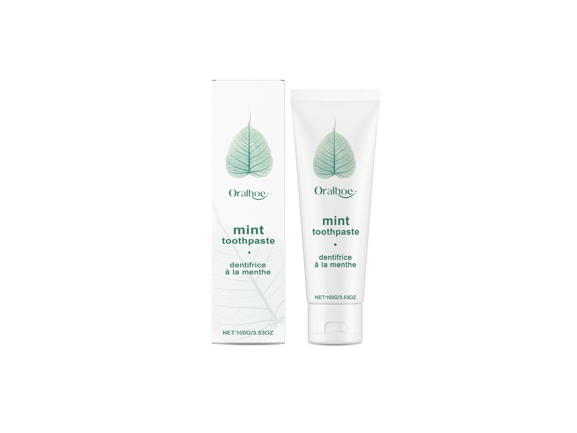 Pasta dental blanqueadora con sabor a menta