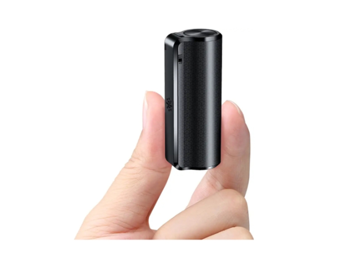 Grabadora de voz digital de 64 GB, mini grabadora magnética activada por voz, ideal para reuniones, entrevistas, clases y conferencias. Yizhood (negra).