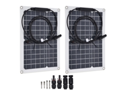 Kit Primerox con 2 paneles solares monocristalinos portátiles de 15 W para coche, barco, caravana y autocaravana.