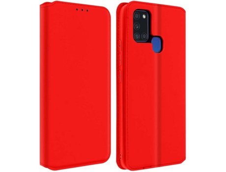 Funda Samsung Galaxy A21S AVIZAR Libro Billetera Rojo