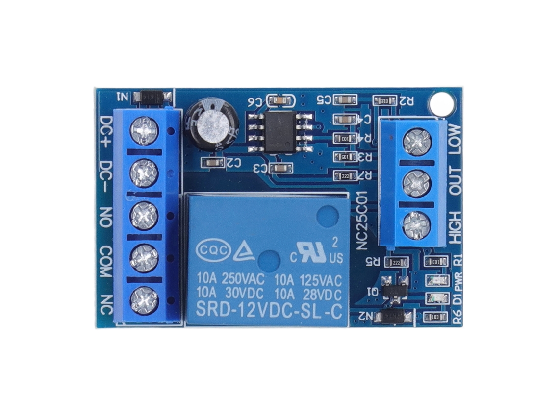 Módulo Controlador De Nível De Água Sensor Automático Relé Placa 12v Para Bomba