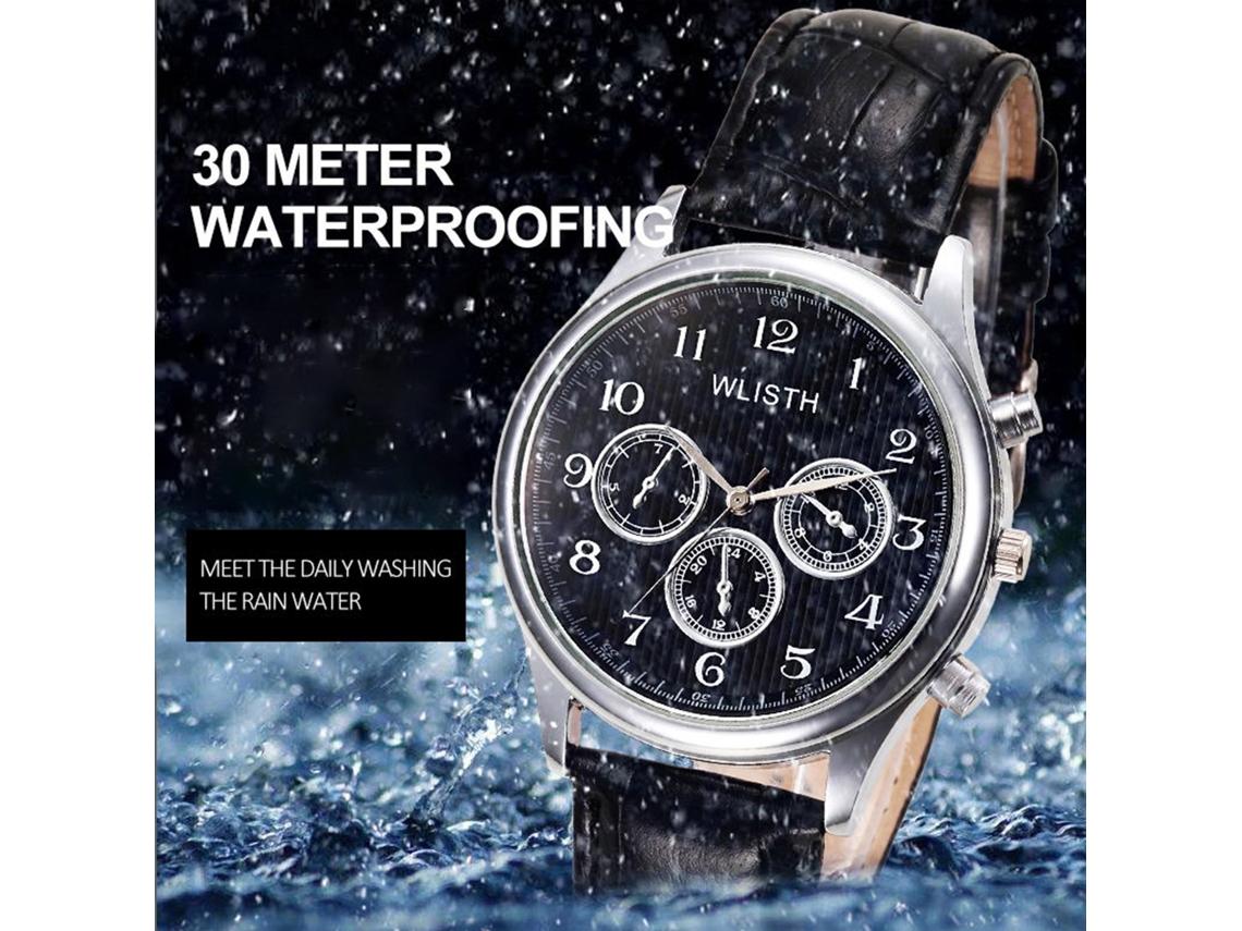 Reloj De Negocios Elegante De Cuarzo Resistente Al Agua Para Hombre