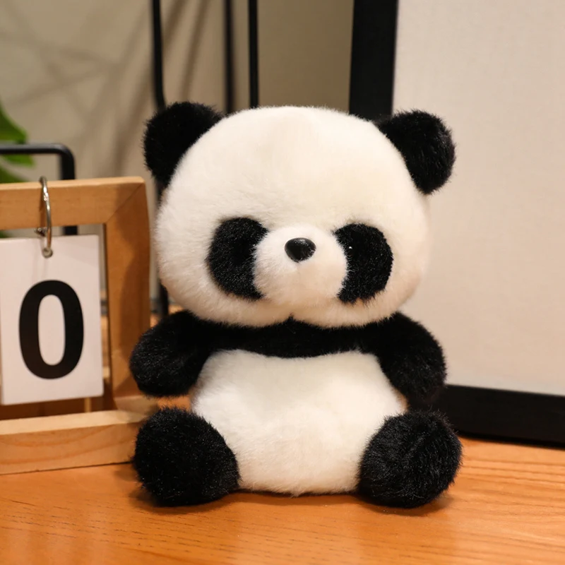(panda 17cm) Lindo Peluche Realista De Animal De Anime Con Dibujos Animados
