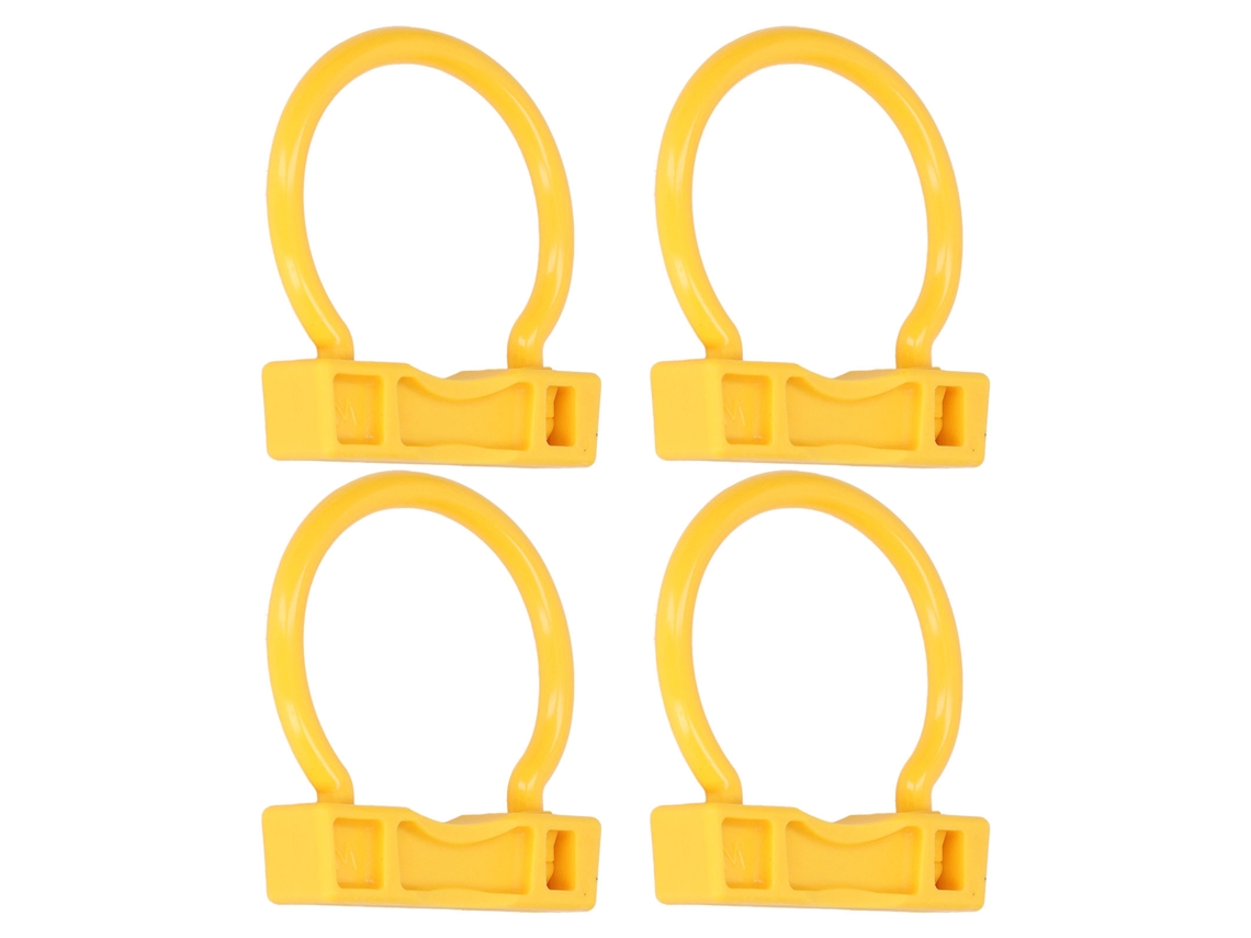 4 Anillos Nasales Para Vacas Y Toros, De Nailon, Amarillos, De Alta Elasticidad Y Ligeros, Para Ganado De Granja.