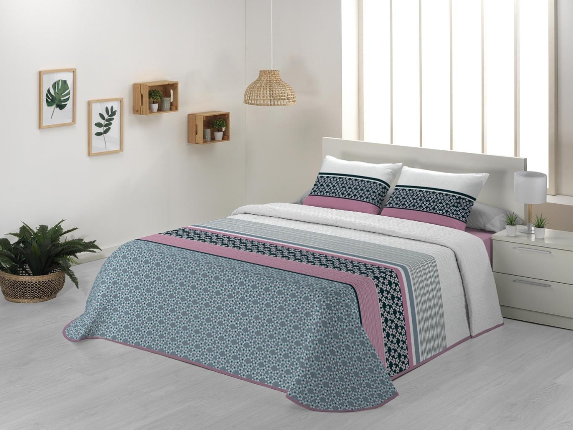 Colcha JVR Milos (Poliéster - Azul - 250 cm)