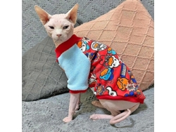 Ropa Para Gato Sphynx Y Devon: Monos Cálidos De Algodón Con Capucha Para Gatitos Tallas Xs-xxl Estilo 3 S