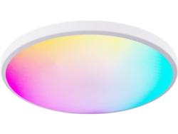 Lámpara de techo inteligente con WiFi, LED RGBCCT compatible con Alexa y Google Home Eifson (blanco, 1 unidad)