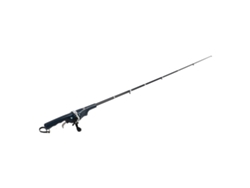 Combo portátil plegable de caña y carrete de fibra de vidrio