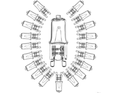 Rebe-20 Bombillas Halógenas G9, 25w, Luz Blanca Cálida 2800k, Regulables, Para Lámparas De Techo, Candelabros Y Faroles 40w