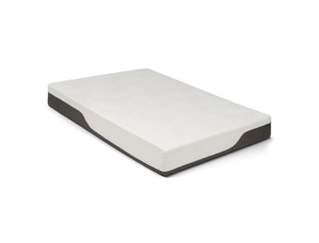 Colchón de Muelles Ensacados y Viscoelástico Ergonómico Transpirable Altura Firmeza BOX FURNITURE Madera Acero Blanco (135x190cm)