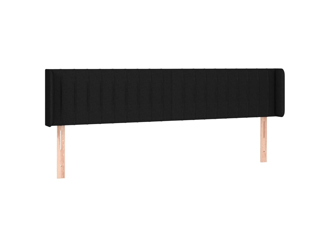 Maison Exclusive - Cabecero De Tela Negro 203x16x78/88 Cm