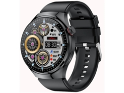 Reloj inteligente con control de salud con un solo toque, ECG, presión arterial, medición de grasa corporal y función SOS, negro Bestvite