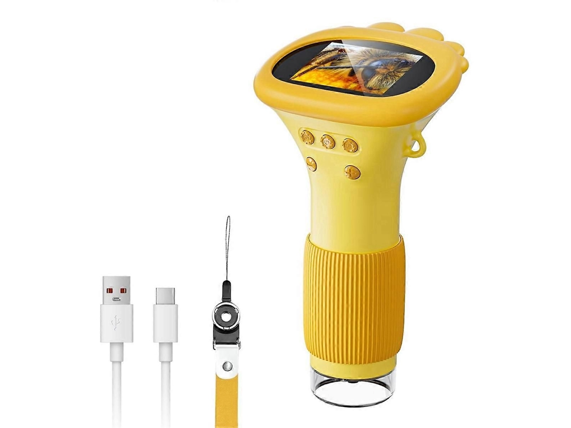 Microscopio infantil, portátil digital HD 1000x, mini cámara USB portátil compatible con PC