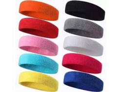 Cinta De Cabeza Deportiva De Algodón Antideslizante Absorbente De Sudor Para Hombres Y Mujeres 5 Piezas Deep Purple