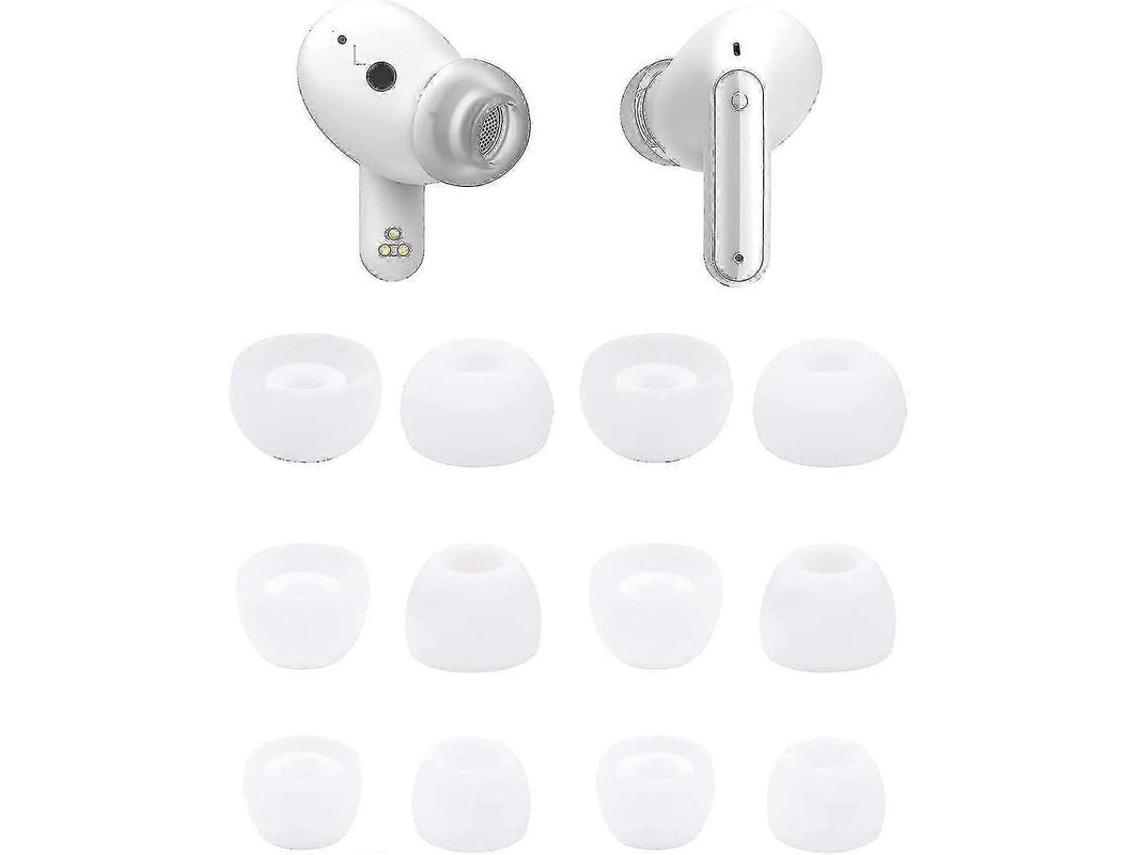 Almohadillas Para Auriculares Compatibles Con Lg Tone Free Fp9 Fp8 Fp5. 6 Pares. Tamaños S/m/l. Silicona Suave Con Paño De Limpieza De Fibra.