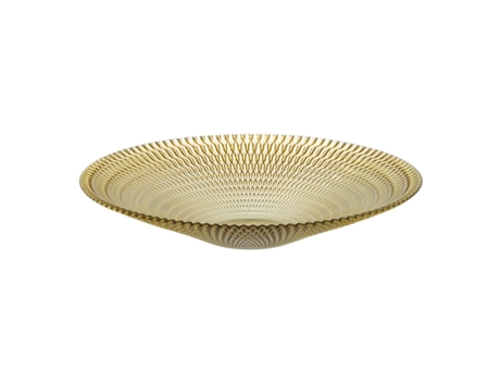 Centro de Mesa Amarillo Cristal 40 x 40 x 7 cm