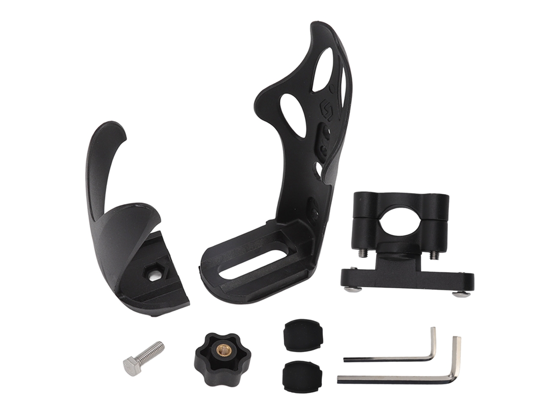 Portavasos Ajustable De Acero, Aluminio Y Nailon Con Tornillos Para Motocicletas Y Bicicletas.