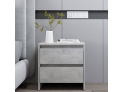 Mesa de Cabeceira LOVELY HOME Mesinha 45X34,5X44,5 Cm Aglomerado Cinzento Cimento