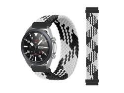 Correa ajustable y elástica de nailon trenzado para Samsung Galaxy Watch Active / Active2 40 mm / Active2 44 mm, tamaño: 155 mm (arcoíris).