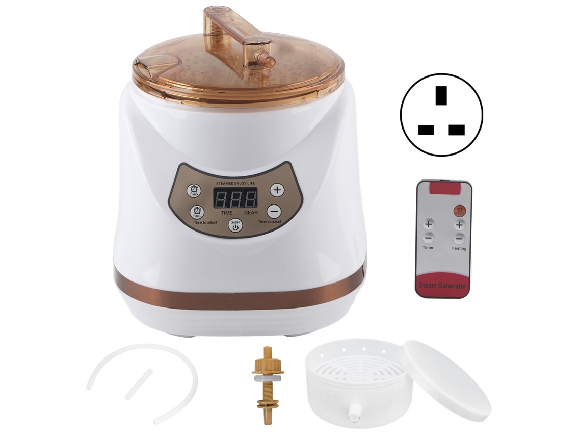 Vaporizador De Sauna Multifuncional Portátil De 1000 W Y 2 L Para Desintoxicación Y Pérdida De Peso Con Enchufe Británico De 220 V.