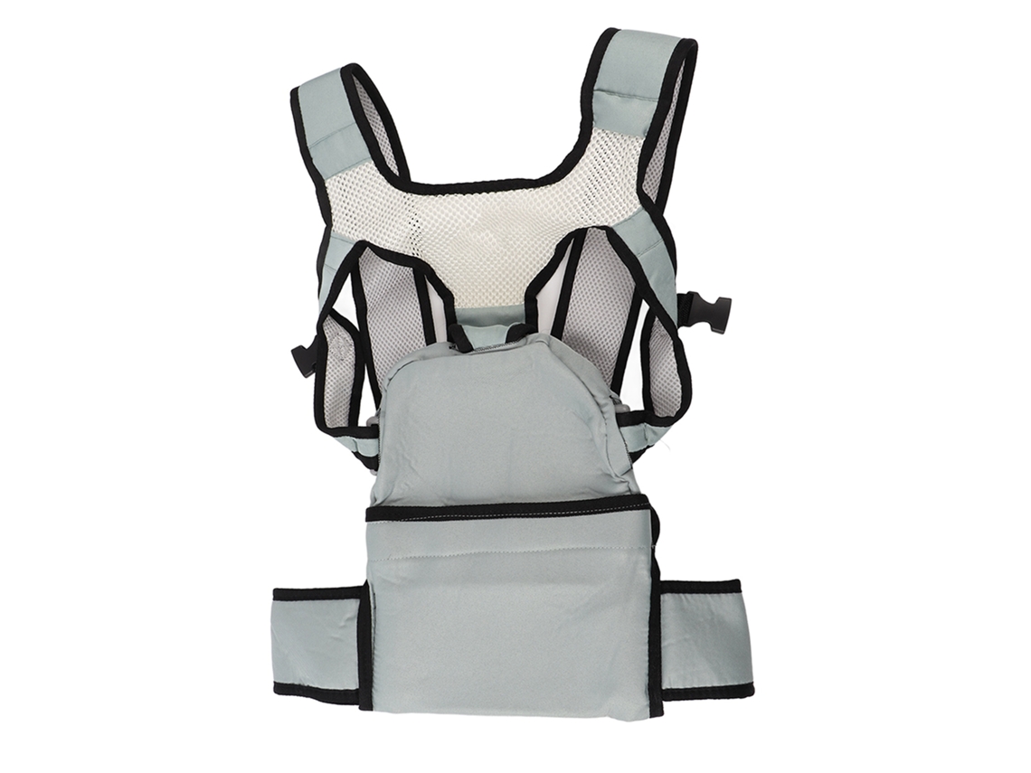 Banco De Apoyo Lumbar Portátil Y Ajustable Para Bebés - Diseño Ergonómico Y Seguro - Azul Claro