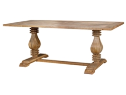 Mesa de Comedor para 8 Plazas en Madera de Manglar Natural 2 metros 77X200X100 GINER Y COLOMER