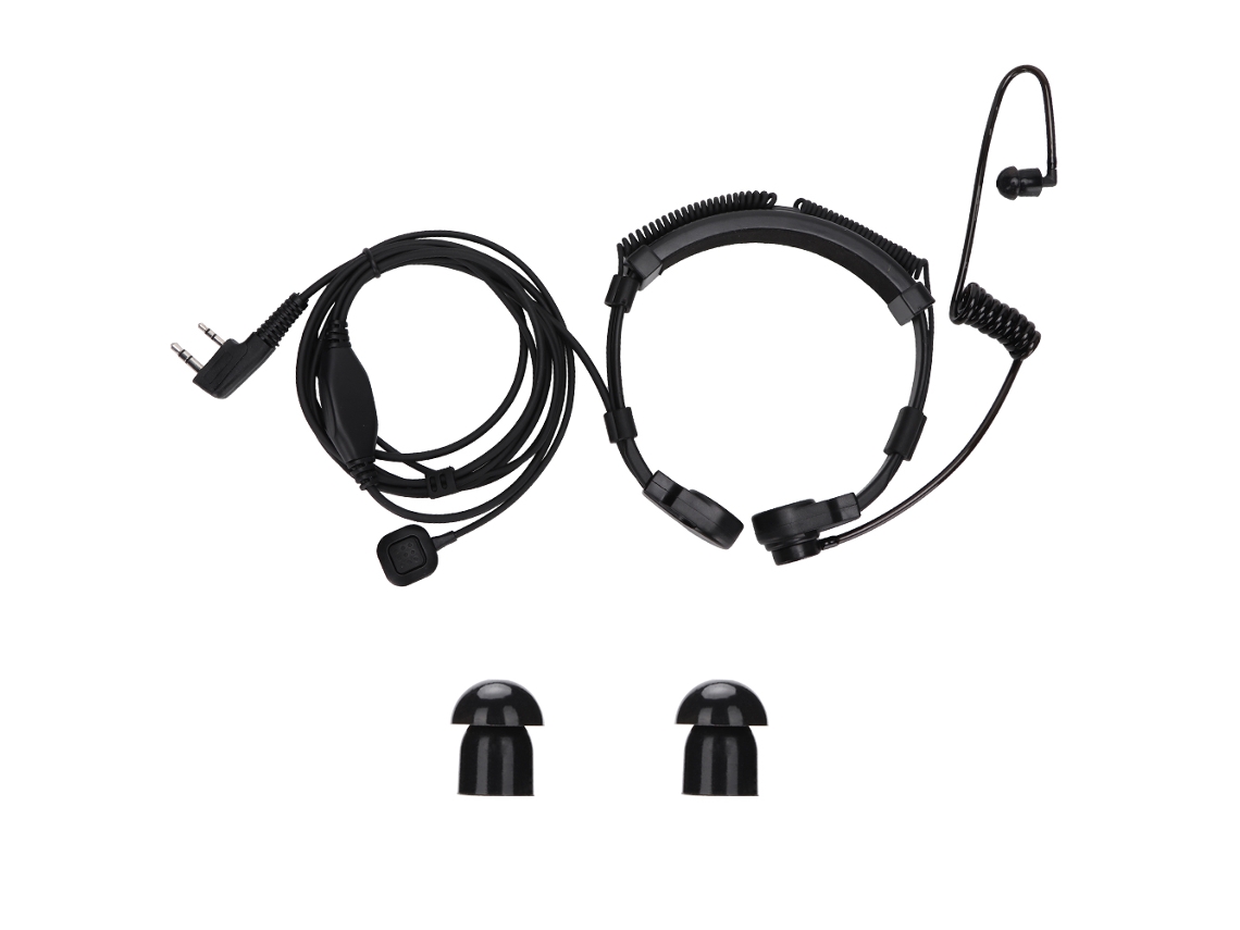 Auriculares telescópicos de cuello para radio Baofeng