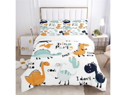 Juego Ropa Cama Estampado Funda Nórdica Niños Niñas Almohada Material Microfibra Color Juego Diseño 140x200 Cm