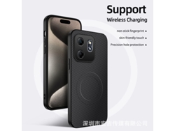 Capa Magnética Para Celular Oppo Com Textura De Couro E Fibra De Carbono, Totalmreno12 Pro Preto (internacional)